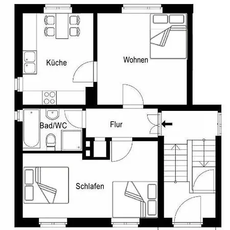 Apartamento Home, Family And Business Elsteraue